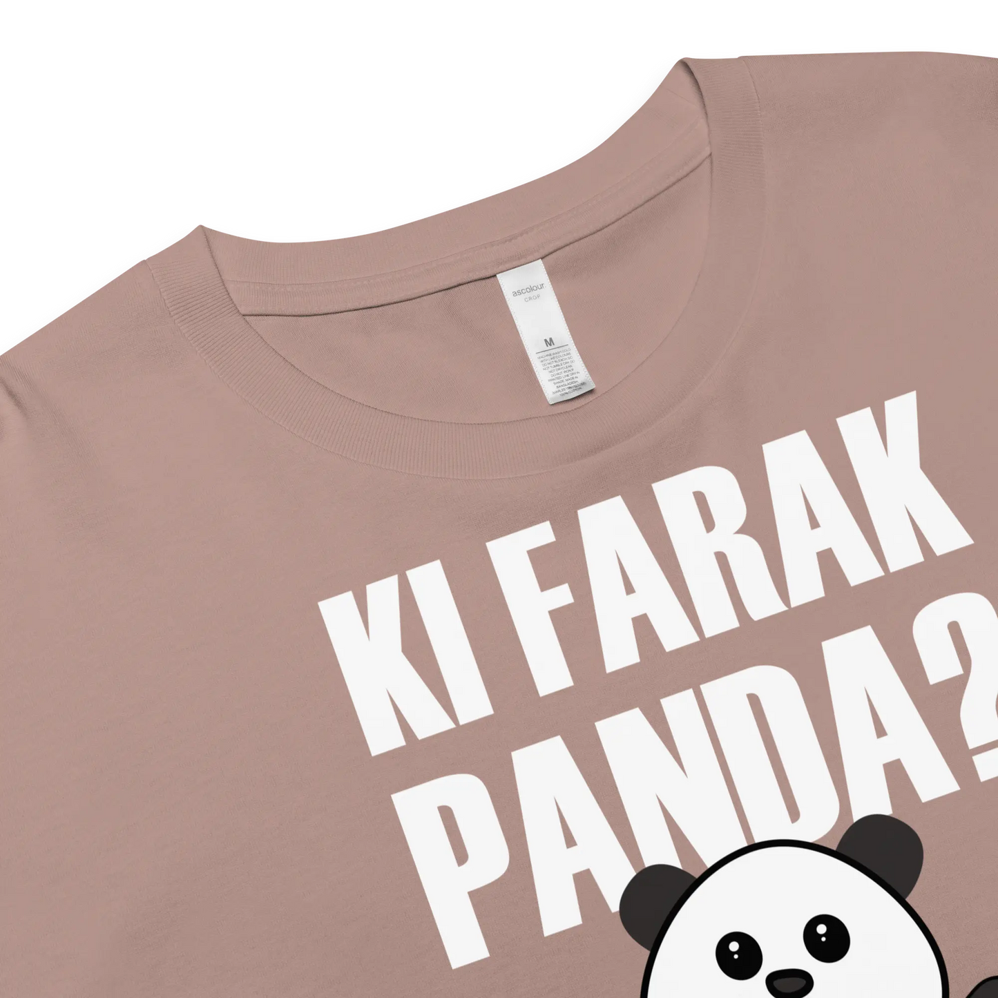 Women’s Crop Top - Ki Farak Panda Bakwaas Company