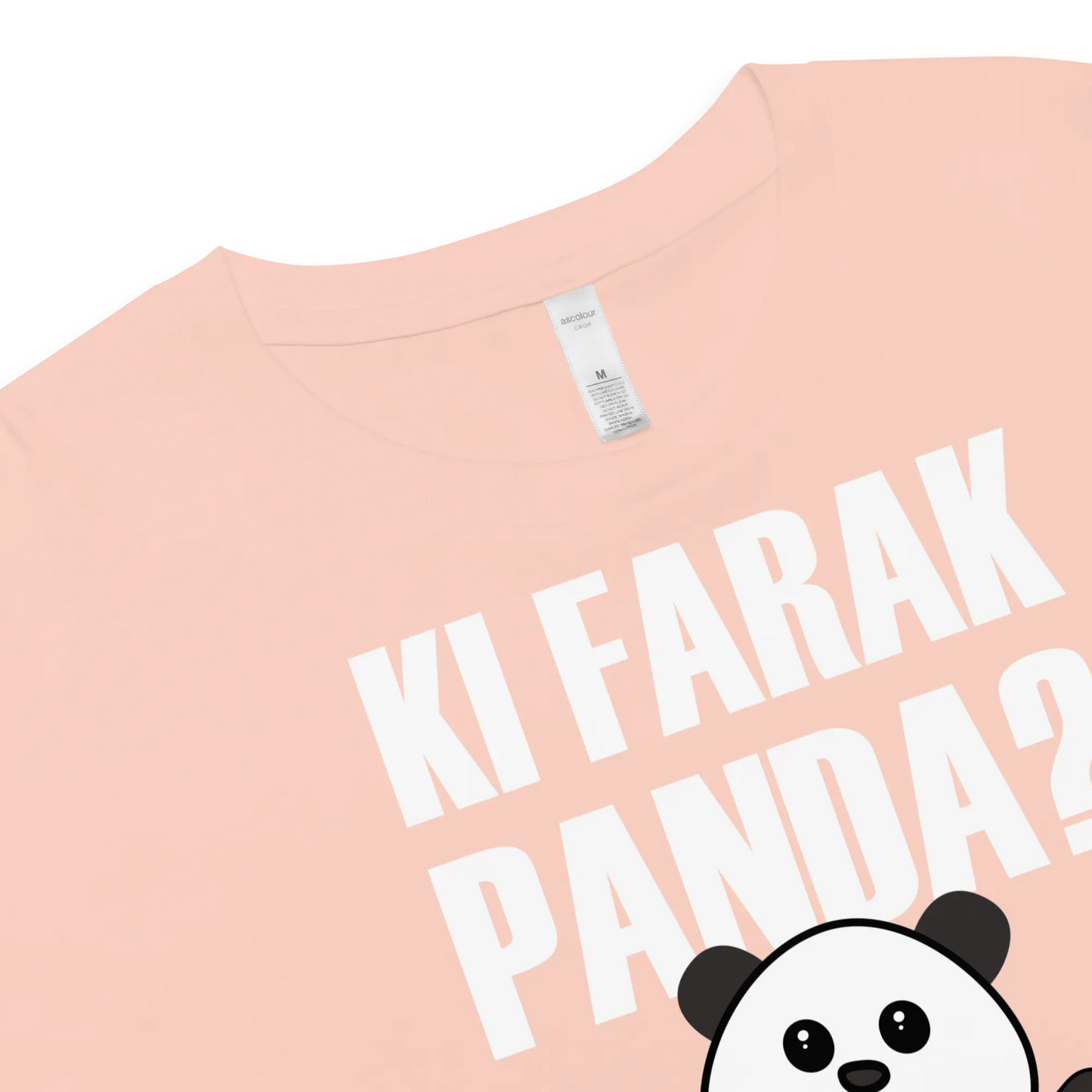 Women’s Crop Top - Ki Farak Panda Bakwaas Company