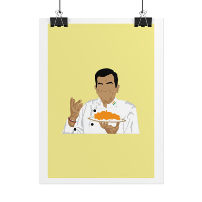 Sanjeev Kapoor - Chef Rolled Poster - Perfect Kitchen Wall Art for Foodies and Culinary Enthusiasts