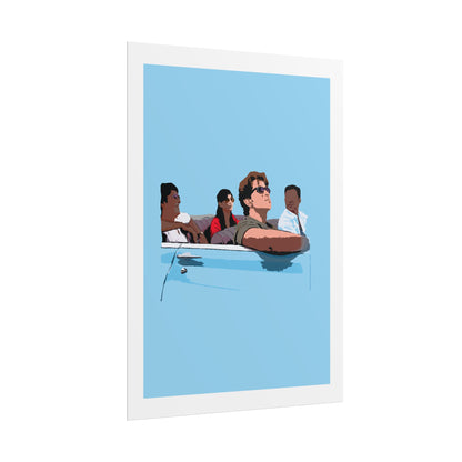 Zindagi Na Milegi Dobara - Retro Road Trip Rolled Poster - Vintage Vibes for Home Decor