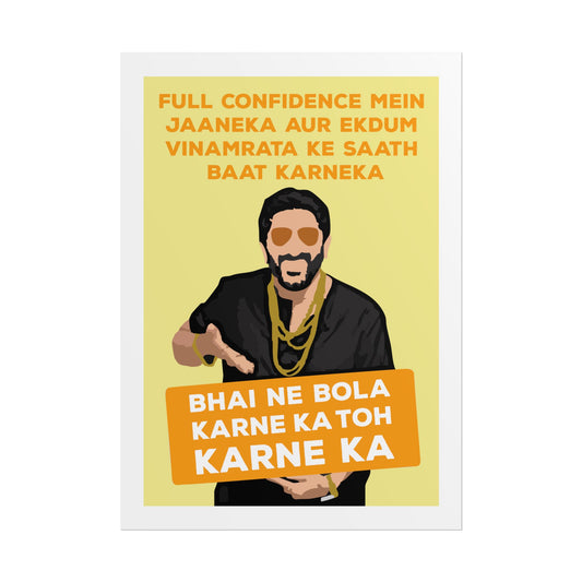 Munna Bhai MBBS - Circuit - Bold Confidence Rolled Poster - Motivational Art for Home & Office