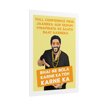 Munna Bhai MBBS - Circuit - Bold Confidence Rolled Poster - Motivational Art for Home & Office