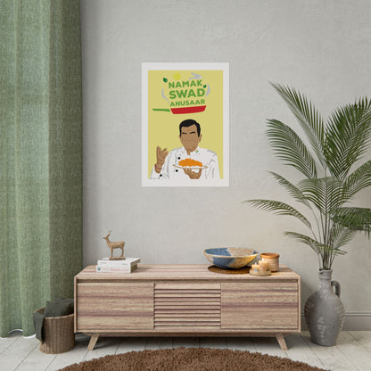 Culinary - Sanjeev Kapoor - Rolled Posters - 'Namak Swad Anusaar' Chef Art