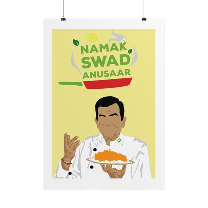 Culinary - Sanjeev Kapoor - Rolled Posters - 'Namak Swad Anusaar' Chef Art