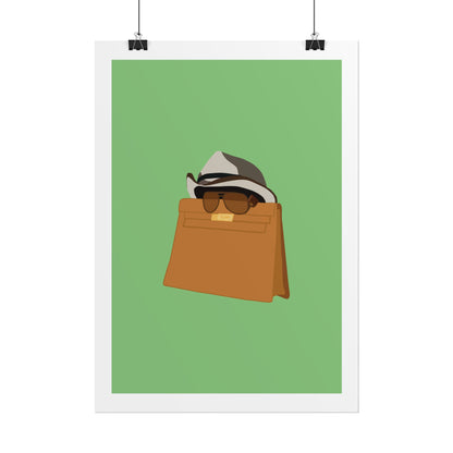 Zindagi Na Milegi Dobara - Bagwati - Stylish Wall Art Poster - Trendy Sunglasses & Hat Design
