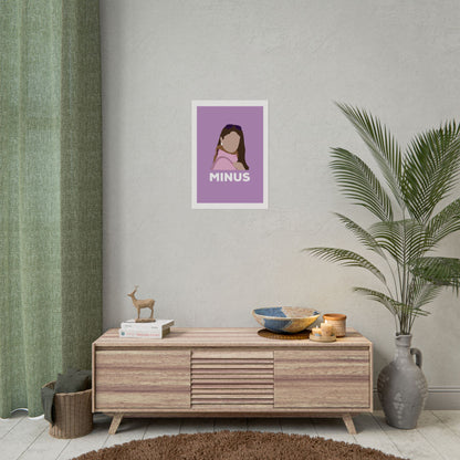 Kabhi Khushi Kabhi Gham - Kareena Kapoor - Chic Minimalist Rolled Poster - "MINUS" Design for Home Decor