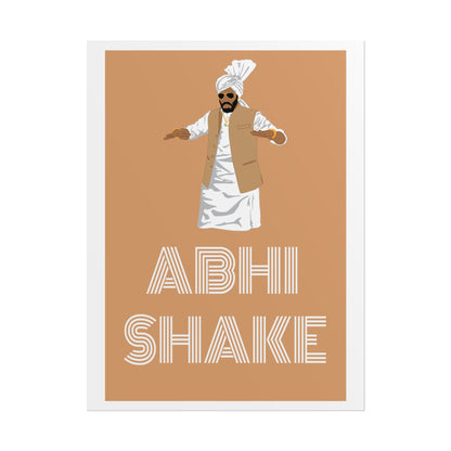 Unique Rolled Posters - 'Abhi Shake' Design for Home Decor