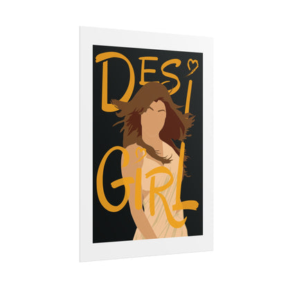 Desi Girl - Priyanka Chopra - Rolled Poster | Vibrant Wall Art for Culture Lovers