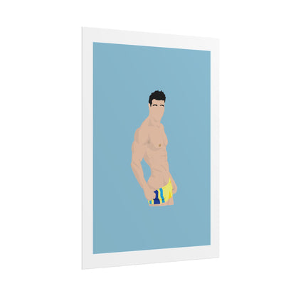 Fitness Art Rolled Poster - Dostana - John Abraham - Motivational Wall Decor for Gym Lovers
