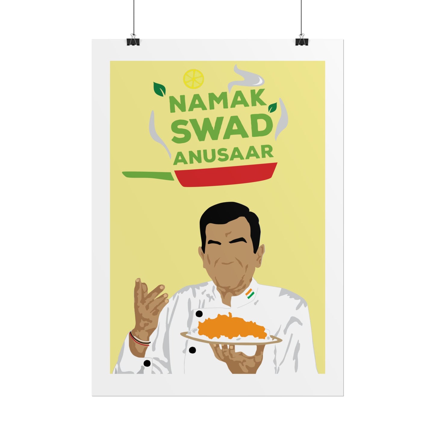 Culinary - Sanjeev Kapoor - Rolled Posters - 'Namak Swad Anusaar' Chef Art