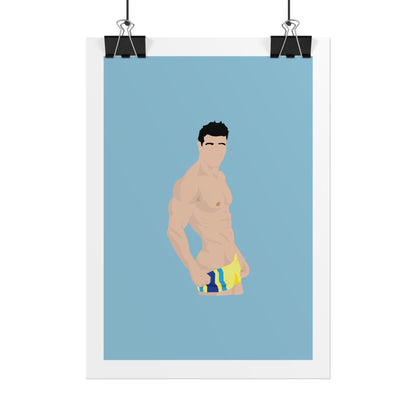 Fitness Art Rolled Poster - Dostana - John Abraham - Motivational Wall Decor for Gym Lovers