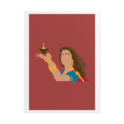 Festive - Aishwarya Rai - Devdas - Rolled Poster - Celebratory Wall Art for Diwali & Hindu Celebrations