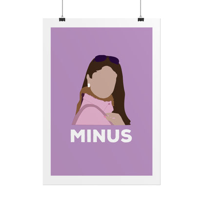 Kabhi Khushi Kabhi Gham - Kareena Kapoor - Chic Minimalist Rolled Poster - "MINUS" Design for Home Decor
