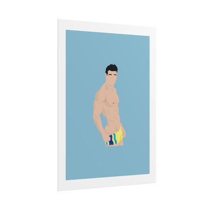 Fitness Art Rolled Poster - Dostana - John Abraham - Motivational Wall Decor for Gym Lovers