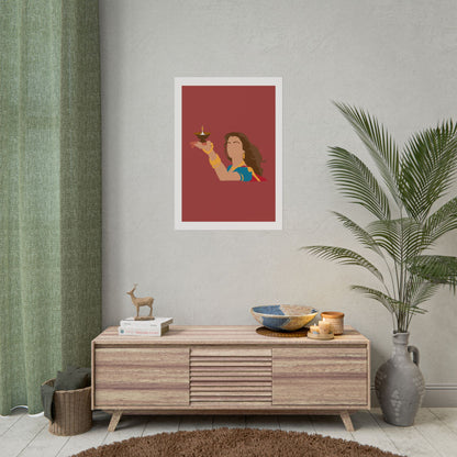 Festive - Aishwarya Rai - Devdas - Rolled Poster - Celebratory Wall Art for Diwali & Hindu Celebrations