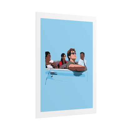 Zindagi Na Milegi Dobara - Retro Road Trip Rolled Poster - Vintage Vibes for Home Decor