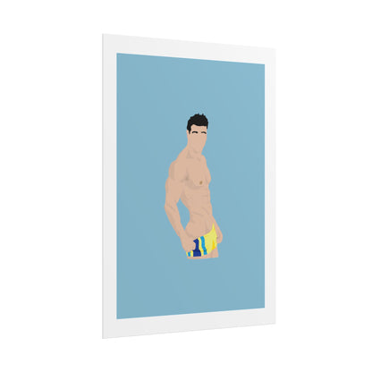 Fitness Art Rolled Poster - Dostana - John Abraham - Motivational Wall Decor for Gym Lovers