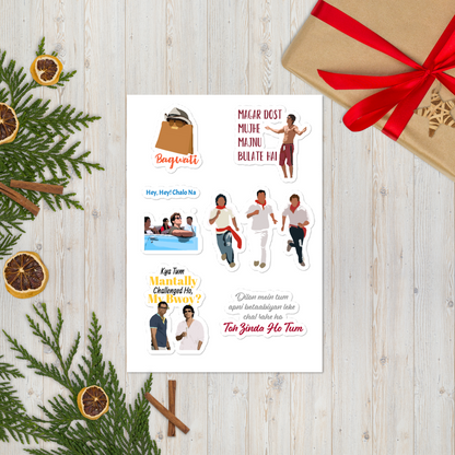 Zindagi Na Milegi Dobara Stickers – Adventure, Friendship & Glossy Vibes