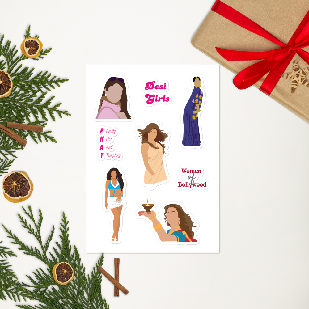 Women of Bollywood Sticker Pack – Iconic Heroines in Glossy Style