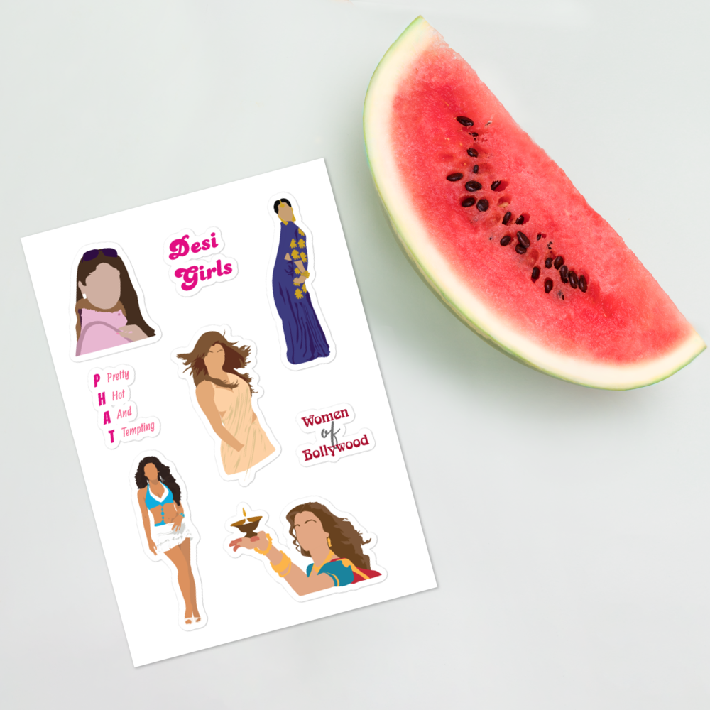 Women of Bollywood Sticker Pack – Iconic Heroines in Glossy Style