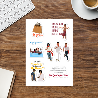 Zindagi Na Milegi Dobara Stickers – Adventure, Friendship & Glossy Vibes