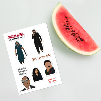 Dhurandhar Art Stickers – Glossy, Bold & Timeless