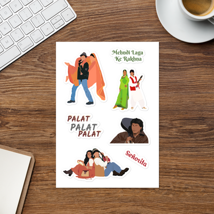 Dilwale Dulhania Le Jayenge Stickers – Glossy, Nostalgic & Full of Heart