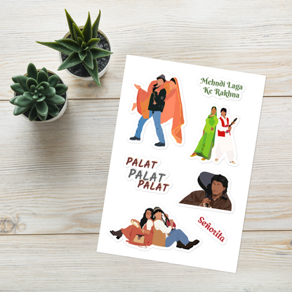 Dilwale Dulhania Le Jayenge Stickers – Glossy, Nostalgic & Full of Heart