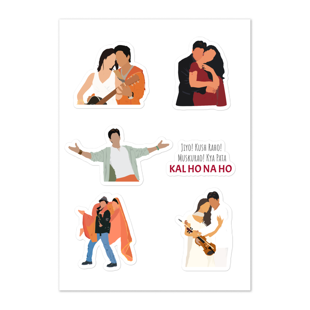 SRK Romantic Moments Sticker Pack – Bollywood Romance Edition