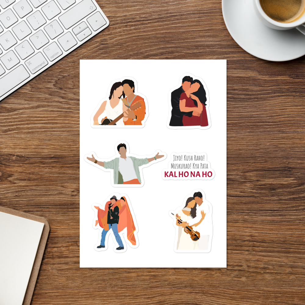 SRK Romantic Moments Sticker Pack – Bollywood Romance Edition