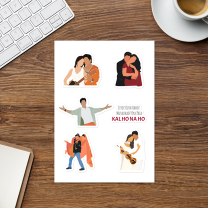 SRK Romantic Moments Sticker Pack – Bollywood Romance Edition