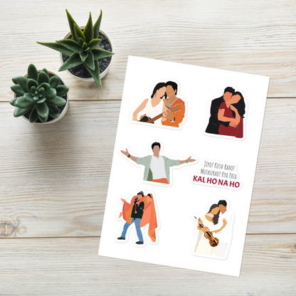 SRK Romantic Moments Sticker Pack – Bollywood Romance Edition
