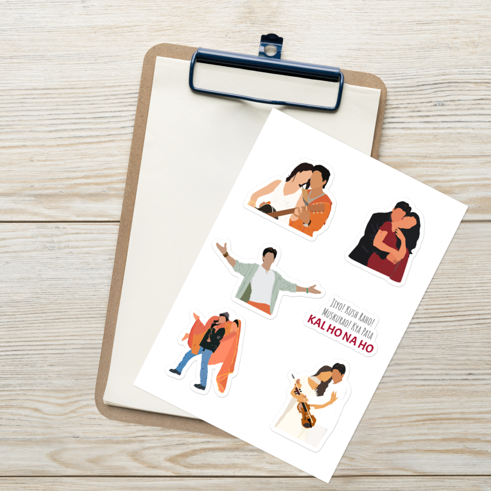 SRK Romantic Moments Sticker Pack – Bollywood Romance Edition