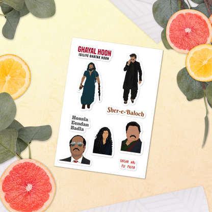 Dhurandhar Art Stickers – Glossy, Bold & Timeless