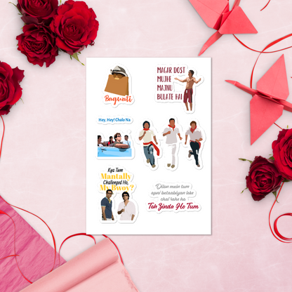 Zindagi Na Milegi Dobara Stickers – Adventure, Friendship & Glossy Vibes
