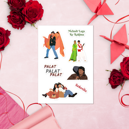 Dilwale Dulhania Le Jayenge Stickers – Glossy, Nostalgic & Full of Heart