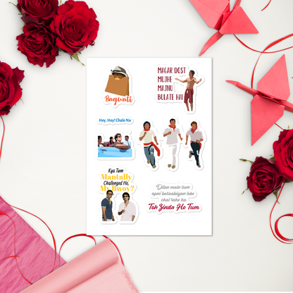 Zindagi Na Milegi Dobara Stickers – Adventure, Friendship & Glossy Vibes