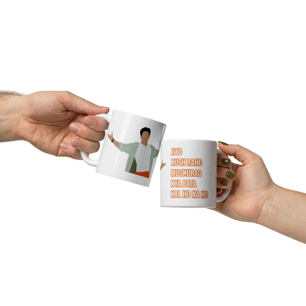 Kal Ho Naa Ho Mug – SRK Open‑Arms Pose & Iconic Quote Edition