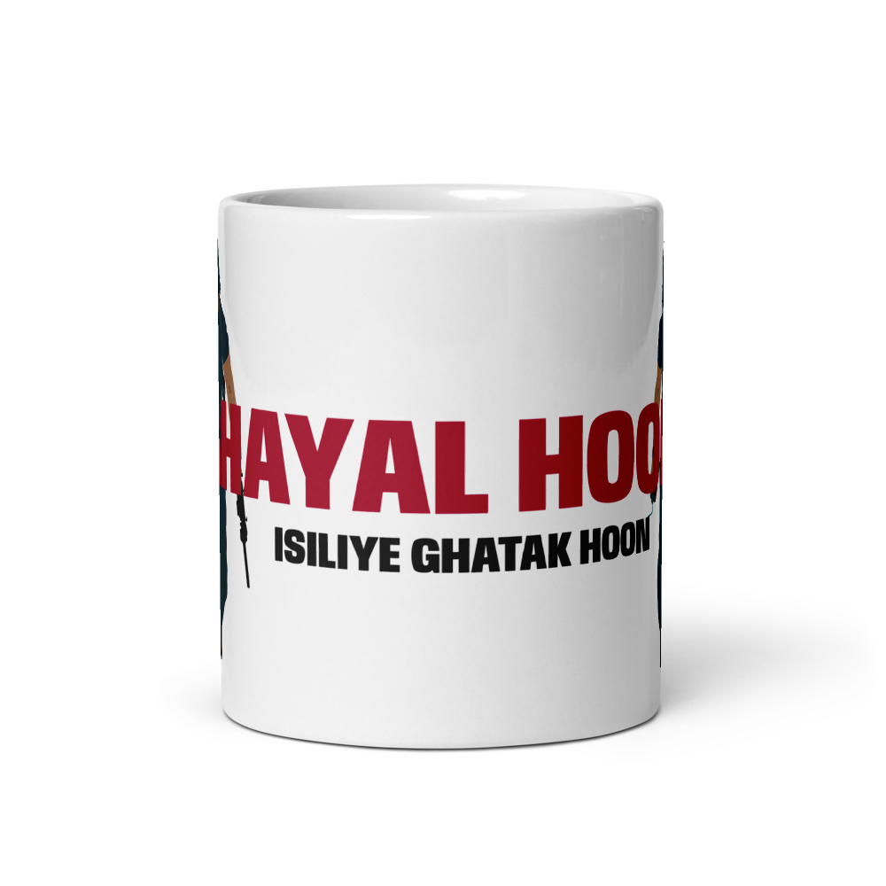 Dhurandhar “Ghayal Hoon Isiliye Ghatak Hoon” Mug – Raw, Rugged & Unmissable