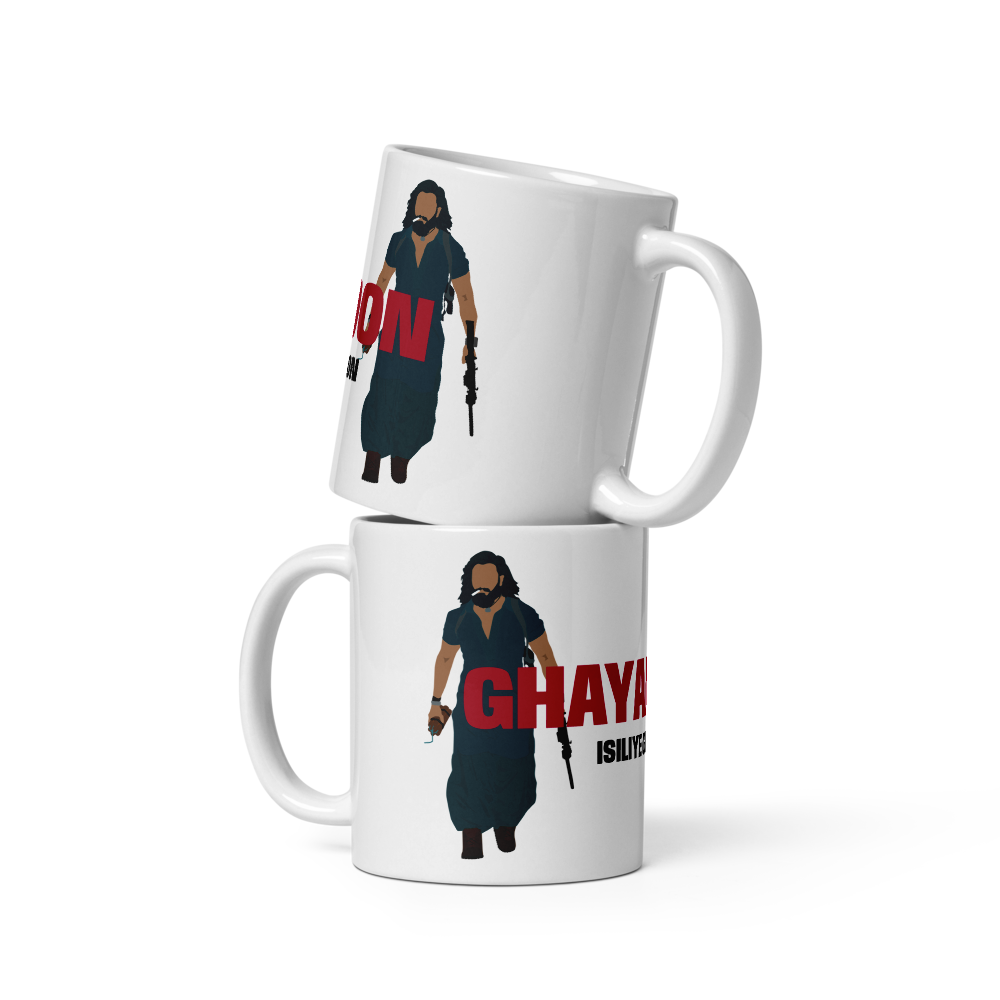 Dhurandhar “Ghayal Hoon Isiliye Ghatak Hoon” Mug – Raw, Rugged & Unmissable