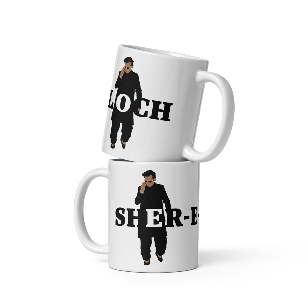 SHER‑E‑BALOCH Mug – Raw, Rugged & Full Filmi Attitude