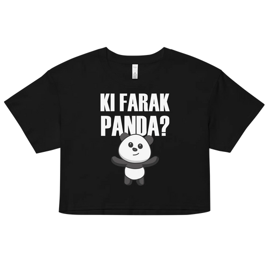 Women’s Crop Top - Ki Farak Panda Bakwaas Company