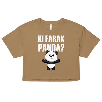 Women’s Crop Top - Ki Farak Panda Bakwaas Company